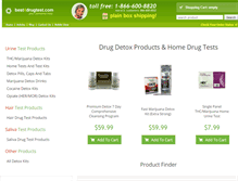 Tablet Screenshot of best4drugtest.com